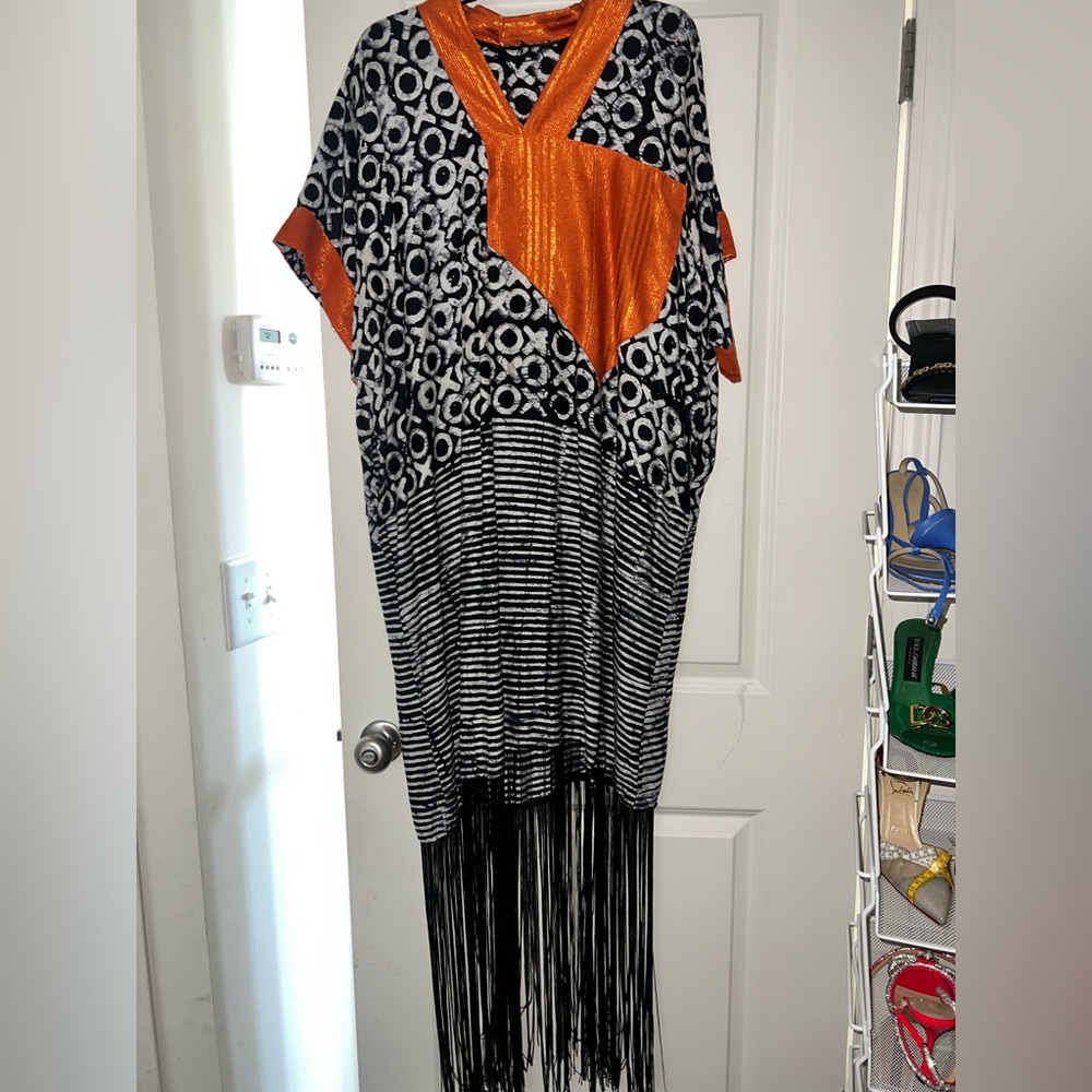 One size fits all dress with tassel